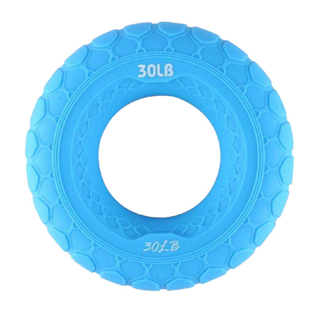 Maxbell Maxbell 30LB 3" Hand Strength Finger Grip Muscle Power Training Ring Exerciser Blue