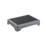 Maxbell Mobility Step Stool Non Slip Outdoor Step Riser for Office Bedroom High Beds Grey Bottom Wavy