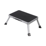 Maxbell Folding Step Stool Convenient Non Slip Footrest for Bedside Living Room Home Gray