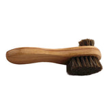 Maxbell Horsehair Shoe Shine Brush Kit Polishing Dauber Care Applicators for Shoes