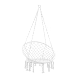 Maxbell Patio Swing Chair Tasseled Hanging Basket Chair for Backyard Apartment Beach