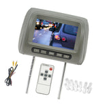 Maxbell Car Headrest Monitor DC12V Portable Multilingual Menu Automotive Accessories Gray