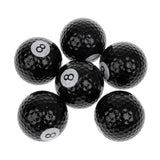 Maxbell 6 Pieces Pool Ball Pattern Novelty Golf Balls Set Practice Golf Accessory - Aladdin Shoppers