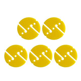 Maxbell Maxbell 5 Pieces Round Dive Line Arrow Marker for Scuba Cave and Wreck Diving Yellow