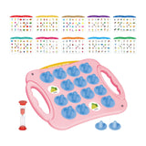 Match Memory Game Memory Memory Chess Board Game for Home Nurseries Ages 3-6 pink