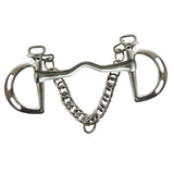 Maxbell Maxbell Stainless steel Equestrian Horse Bit Combination Correctional Short Shank L