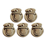 Maxbell 3x5 Pieces Tuck Lock Clasp Bag Lock for Purse for Wallets Leather Handbags Bag B