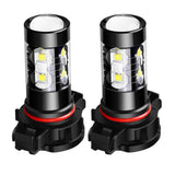 2X 50W 6000K Fog Driving Light Bulbs High Power LED DRL Conversion Kit H16