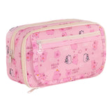 Maxbell Pencil Pouch and Zipper Portable Pen Pencil Bag for Children Students Adults Pink Capybara