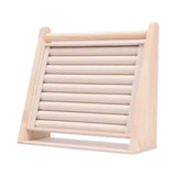 Maxbell Wooden Jewelry Storage Stand Holder for Home Organization Displaying Desktop Vertical