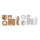 Maxbell 24 Pieces Kraft Paper Cake Cupcake Box Bakery Wedding Favor White and Brown