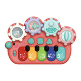 Maxbell Light up Music Baby Toys Early Learning Cartoon for Toddlers Babies Birthday red