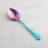 Maxbell 10x Stainless Steel Cutlery Table Dinner Soup Tea Spoon Colorful Rose Gold