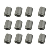 Maxbell 3x12 Pieces Wheel Tire Valve Stem Caps for TPMS Standard Valve Grey