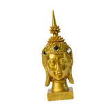 Maxbell Zen Buddha Statue Resin Craft Desktop Ornament for Living Room Office Indoor Buddha Head