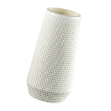 Maxbell Maxbell Modern Art Plastic Flower Vase Table Ornament for Kitchen Office Decor White