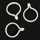 Maxbell 50x10pcs Curtain Rod Rings with Eyelet White