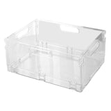 Maxbell Foldable Desktop Storage Basket Folding for Office Supplies Bathroom Cabinet L