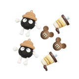 Maxbell 2xBeach Bag Charms Decor Removable Summer Fashion DIY Handbag Button Ornaments Briquette 6PCS
