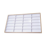 Maxbell Sunglasses Tray 24 Grids Space Saving Glasses Tray for Store Showcase Drawer White