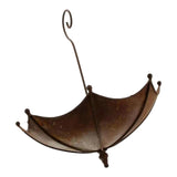Maxbell Hanging Bird Bath Yard Decor Sturdy Metal Bird Feeder for Porch Tree Pathway