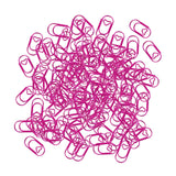 Maxbell 100 Pieces Paper Clips Notes Classified Clips for Personal Documents Journal Pink