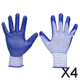 Maxbell 4xProtective Gloves Bite-proof for Hamster Bite - Blue Zebra-stripe