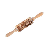 Maxbell Embossed Rolling Pin for Party Favors Thanksgiving Father and Mother's Gifts Style A