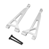 Maxbell Rear Upper Arm Metal Sturdy Aluminum for 1:16 RC Car 16210 H16V3 16208 16209 Argent