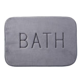 Maxbell Flannel Indoor Floor Doormat Geometric Print Bedroom Rug 40x60cm Gray