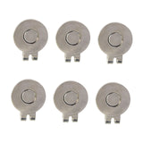 Maxbell 6 Pieces Magnetic Golf Hat Clips Accessories Gift Golf Training Professional Smooth Surface
