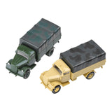 Maxbell 2 Pieces Simulation 1/72 Vehicle Model Kits for Micro Landscape Party Favors truck