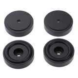 Maxbell 4 Pack Aluminum Speaker Spike Shockproof 30x10mm Isolation Feet Stand Cone Pad Turntable Amplifier CD DAC Recorder Black - Aladdin Shoppers