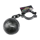 Maxbell Halloween Shackles on Chain Fake Shackles Prop for Festival Carnival Cosplay Leg cuffs