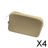 Maxbell 4xSilicone Insert Purse for Beach Tote Bag Card Holder Waterproof Card Case Khaki