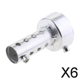 Maxbell 6xUniversal Motorcycle Exhaust Can Killer Silencer Muffler Baffle 48mm Silver