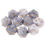 Maxbell 20pcs 20 Sided Dice D20 Polyhedral Dice for Dungeons and Dragons Table Games