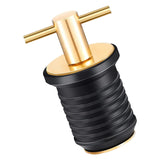 Maxbell 2xBoat Drain Plug 3/4'' or 1-1/4'' Screw T-Shaped Handle for 19mm 32mm Hole Brass 19mm