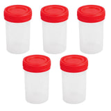 Maxbell 15x5x 60ml Plastic Graduated Measuring Specimen Cup Sterile Container with Lid