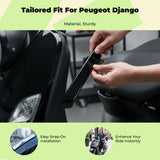 Motorcycle Panel Trim, Abrasion Resistant, Compatible with Peugeot Django Moonlight Silver Left