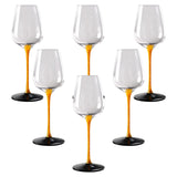 12x Wine Glass Goblet Glassware Tasting Cup for Anniversary Burgundy Home