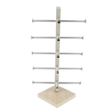 Maxbell 2 Pcs 5 Layers Wood Sunglasses Display Stand Eyeglasses Shelves