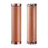 Maxbell 2 Pieces Bike Handlebar Grips Cycling Bar Covers for Mountain Road Bikes BMX Brown