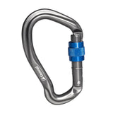 Maxbell Maxbell 23KN Climbing Carabiner Mountaineering D Type Metal Clip Silvery Screw Lock