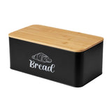 Maxbell Bread Box Gifts Kitchenware Bread Keeper for Coffee Shop Baked Goods Cookies Black