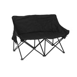 Maxbell Double Camping Chair Camping Folding Chair for Sporting Events Travel Picnic Black