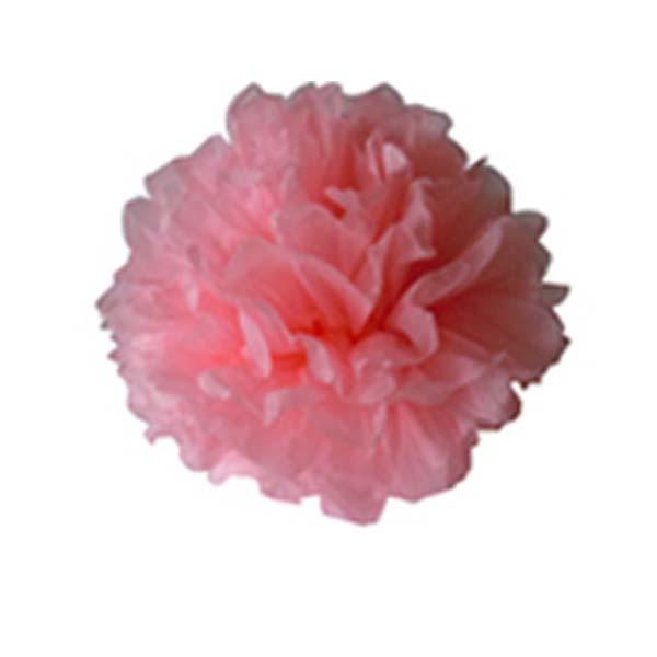 Maxbell Maxbell 4Inch Tissue Paper Pom Pom Flower Ball Wedding Party Birthday Supplies Hanging Decor Pink