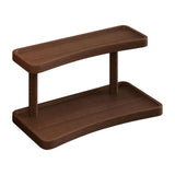 Maxbell Wooden Riser Display Shelf Organizer 2 Layers for Dorm Room Bathroom Bedroom 32x15x19cm