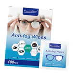Maxbell 100 Count Eyeglasses AntiFog Lens Wipes for Travel Highly Effective Defogger