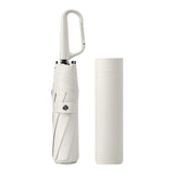 Maxbell Folding Umbrella Practical Travel Sunshade Umbrella for Trips Hiking Camping white